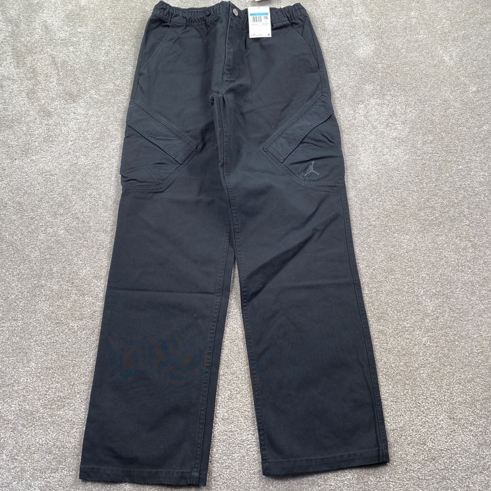 Jordan Flight Heritage Cargo Pants Mens Size M Black FV7255-010 Utility Woven